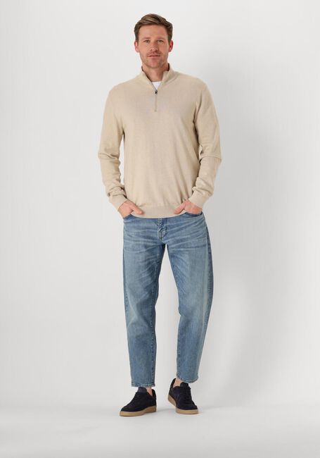 Beige SELECTED HOMME Pullover SLHBERG HALF ZIP CARDIGAN NOOS - large