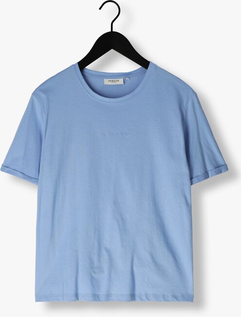 Hellblau MSCH COPENHAGEN T-shirt MSCHTERINA ORGANIC SMALL LOGO TEE - large