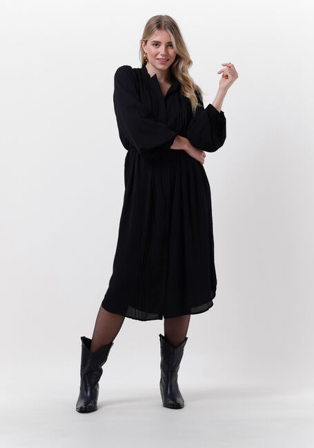 Schwarze BRUUNS BAZAAR Midikleid CAMILLA BASELY DRESS - large