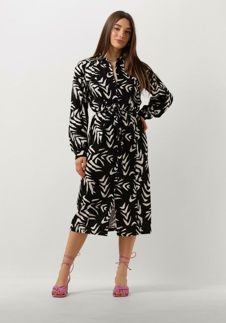 Schwarze OBJECT Midikleid OBJEMIRA TILDA L/S DRESS - large