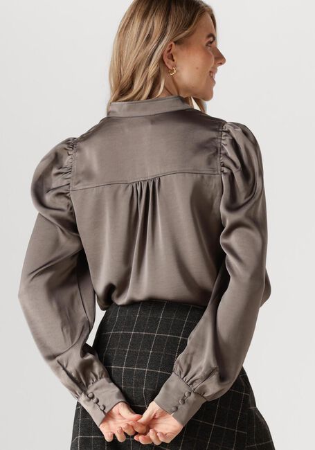 Graue NEO NOIR Blusen ROSSLYN HEAVY SATEEN BLOUSE - large