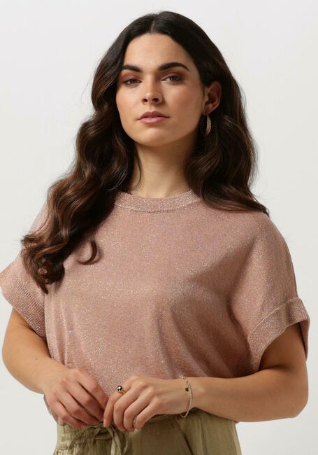 Rosane SUMMUM Top OVERSIZED SLEEVELESS SWEATER SHIMMERING LUREX KNIT - large
