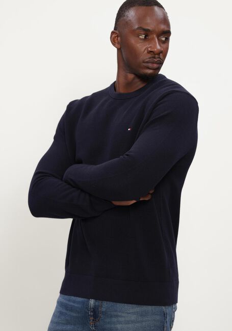 Dunkelblau TOMMY HILFIGER Pullover ESSENTIAL STRUCTURE CREW NECK - large