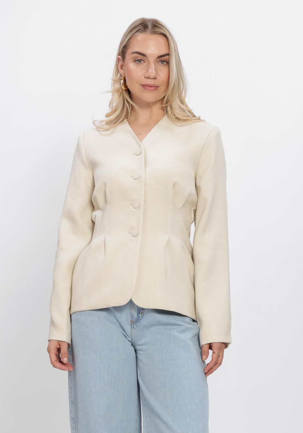 Creme MSCH COPENHAGEN Blazers MSCHESTERIANE BLAZER - large