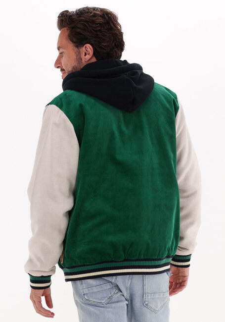 Grüne SCOTCH & SODA Jack CORDUROY COLLEGE JACKET WITH WOOL-BLEND SLEEVES - large