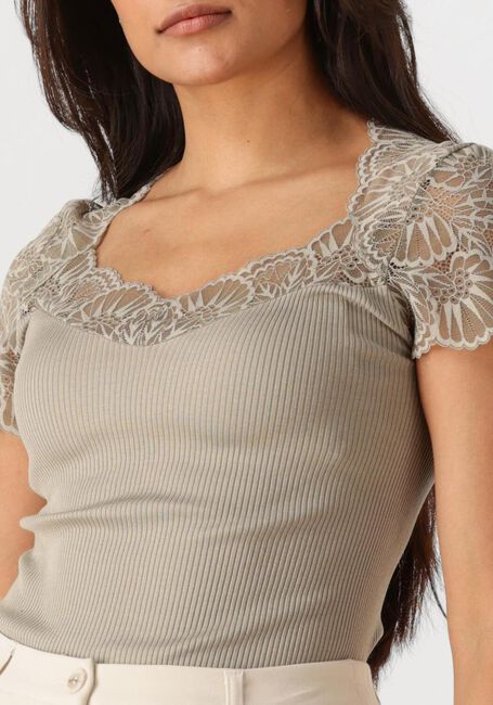 Grüne ROSEMUNDE Top BEATHA CAPSLEEVE - large