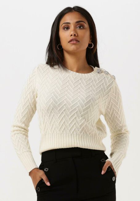 Nicht-gerade weiss LIU JO Pullover MAGLIA CHUSA M/L COLOR STITCH - large