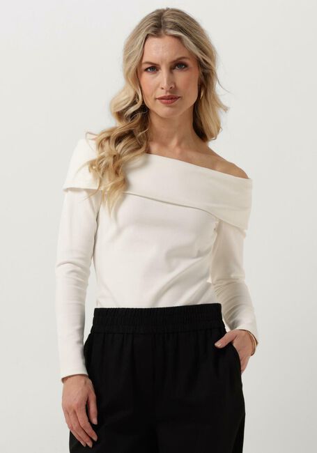 Weiße SELECTED FEMME Tops & T-shirts SLFEFFIE LS OFF-SHOULDER TOP - large
