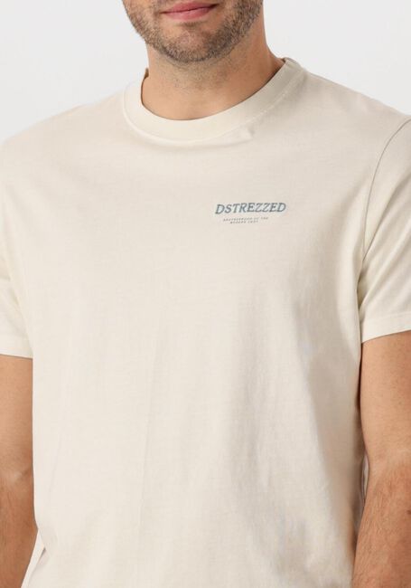 Ecru DSTREZZED T-shirt NICKOLAS GRAPHIC TEE - large