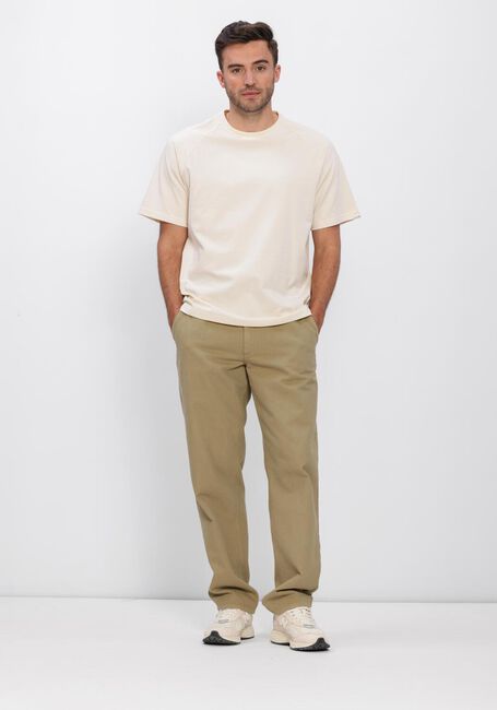 Ecru ANERKJENDT T-shirt AKVILLADS UNDYED SS TEE - large