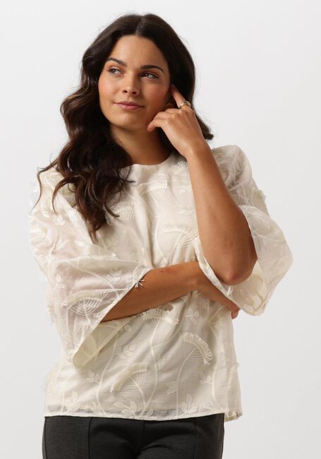 Ecru MINUS Blusen PIPER ROUND NECK BLOUSE - large