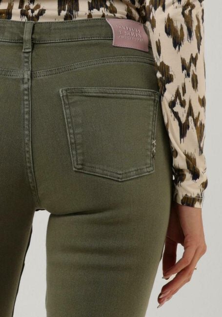 Olive SCOTCH & SODA Skinny jeans HAUT SKINNY JEANS - GARMENT DYED COLOURS - large