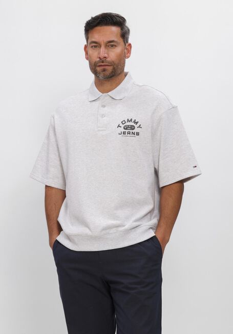 Graue TOMMY JEANS Polo-Shirt TJM 90S SOLID SPORT POLO - large