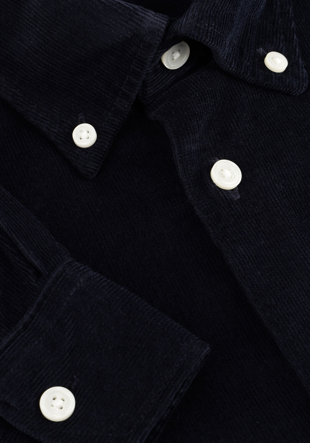 Dunkelblau SELECTED MEN Casual-Oberhemd SLHREGDANNI CORD BD LS SHIRT - large