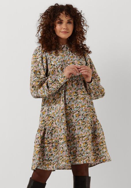 Mehrfarbige/Bunte MSCH COPENHAGEN Midikleid MSCHMINETTA BENINA SHORT DRESS AOP - large