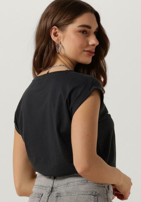 Schwarze BY-BAR T-shirt THELMA LUCKY YOU TOP - large