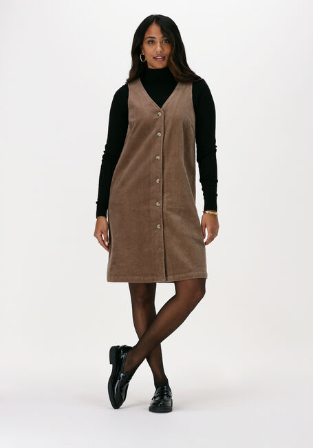 Braune MSCH COPENHAGEN Minikleid FELUCA SL DRESS - large