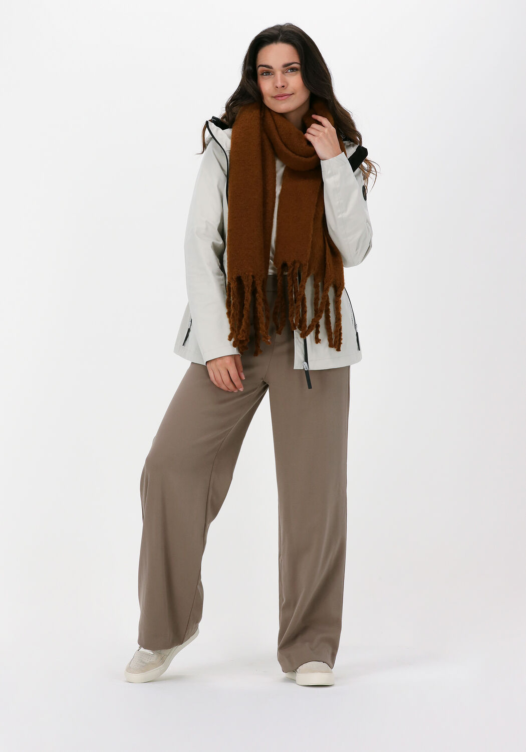 Cognacfarbene OMODA Schal S21357 - large