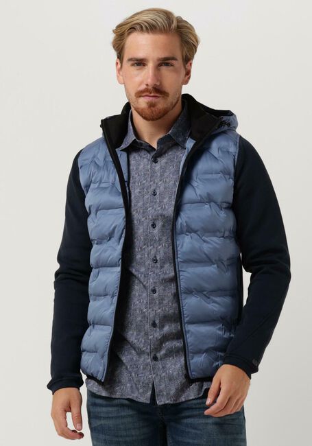 Blaue CAST IRON Jack HOODED TECH JERSEY INTERLOCK - large