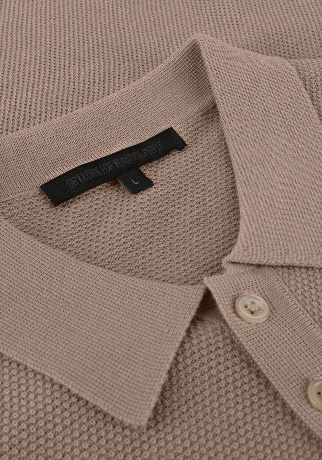 Beige DRYKORN Polo-Shirt TRITON 420052 - large