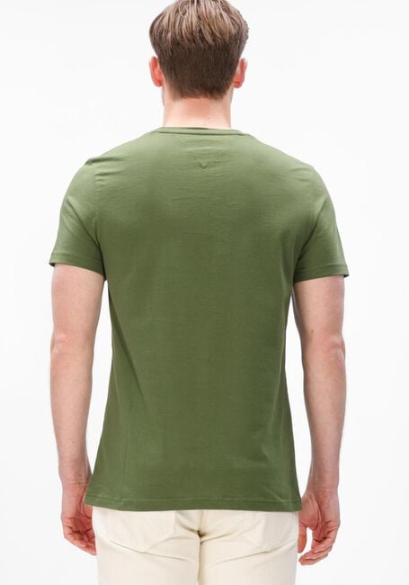 Olive TOMMY HILFIGER T-shirt TOMMY LOGO TEE - large
