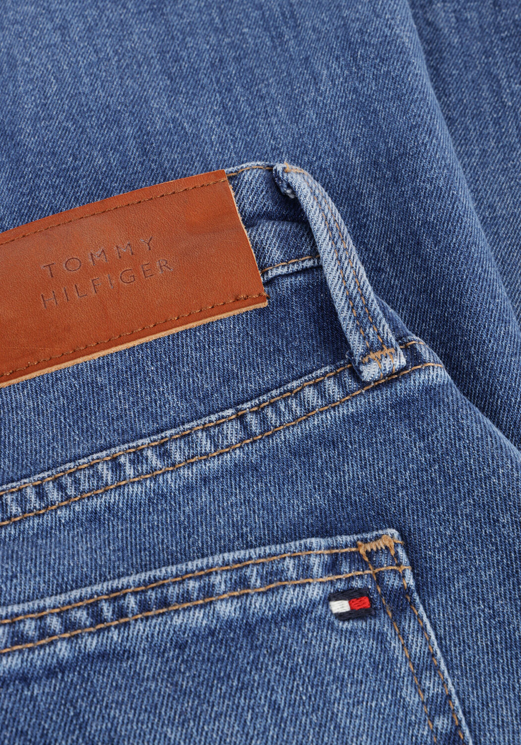 Blaue TOMMY HILFIGER Slim fit jeans BOOTCUT RW MID BLUE - large