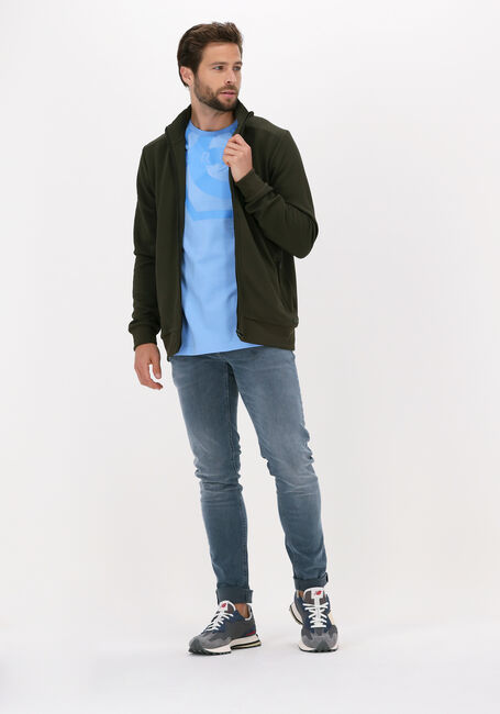 Blaue CRUYFF T-shirt SAUL T-SHIRT - 95 / 5 COTTON / ELASTHAN - large