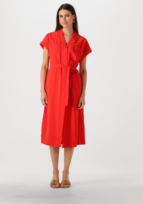 Rote MSCH COPENHAGEN Midikleid MSCHIMILA SELIA SS DRESS - large