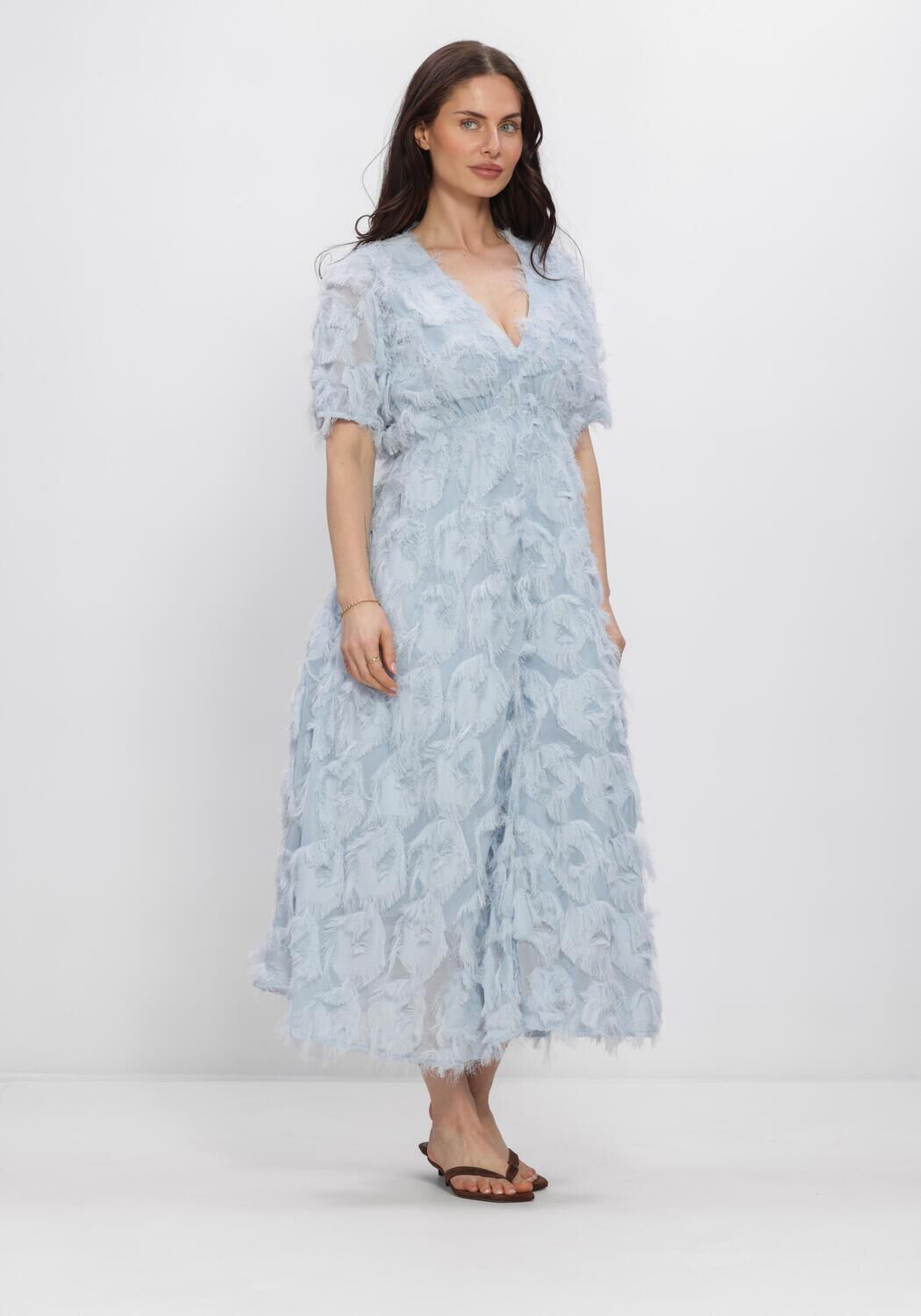 Blaue Y.A.S. Kleider YASPAZYLLA 2/4 MIDI DRESS S. - large