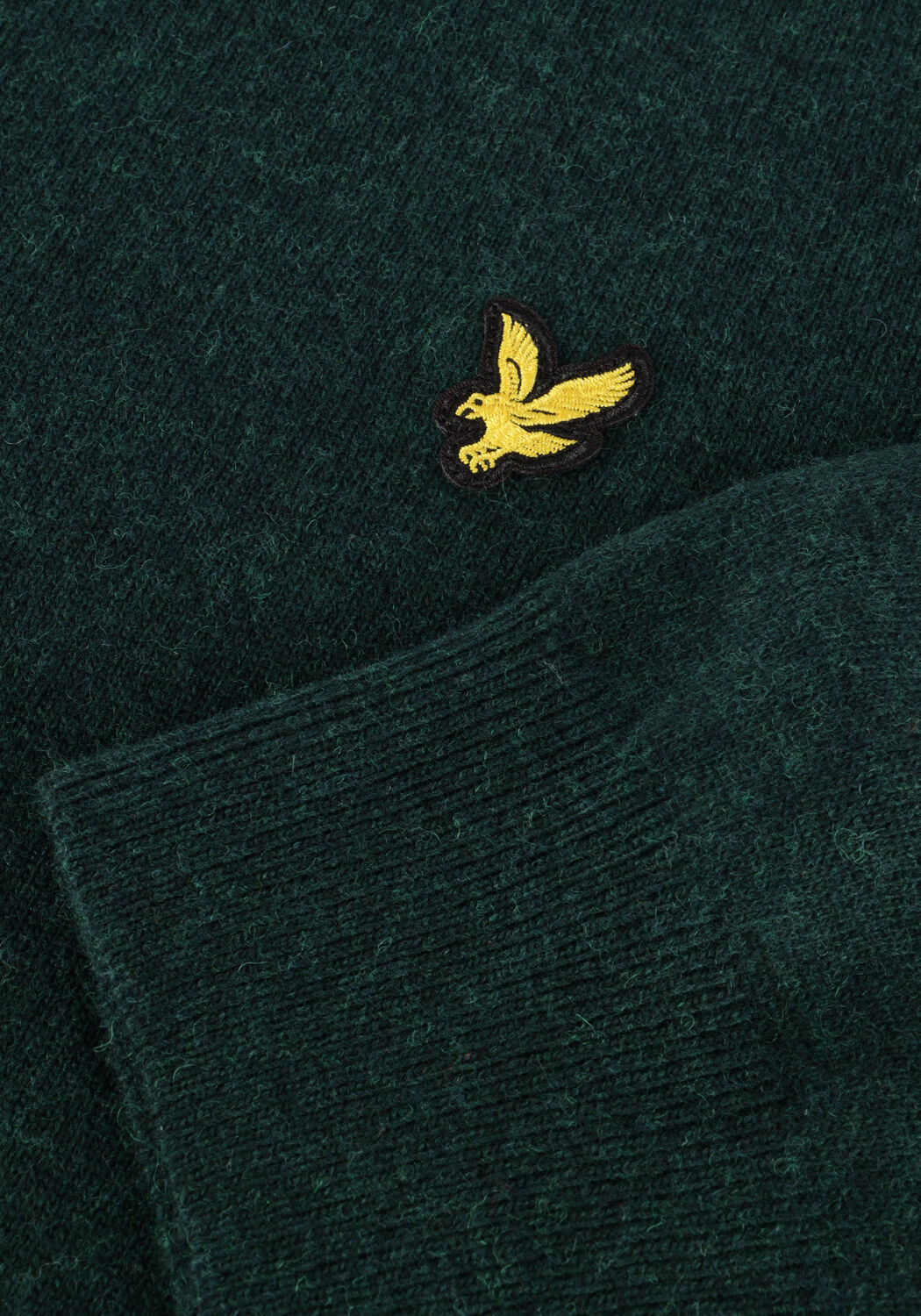 Gr&uuml;ne LYLE & SCOTT Pullover LAMBSWOOL BLEND CREW NECK JUMPER - large