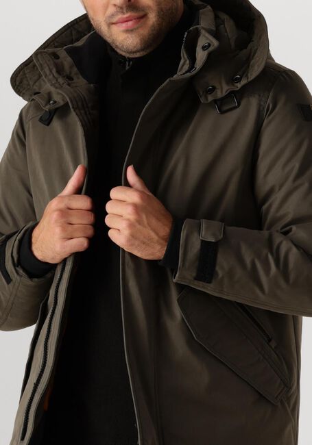 Grüne PME LEGEND Parkas SEMI LONG JACKET TUPULAR SOAPY PEACH - large