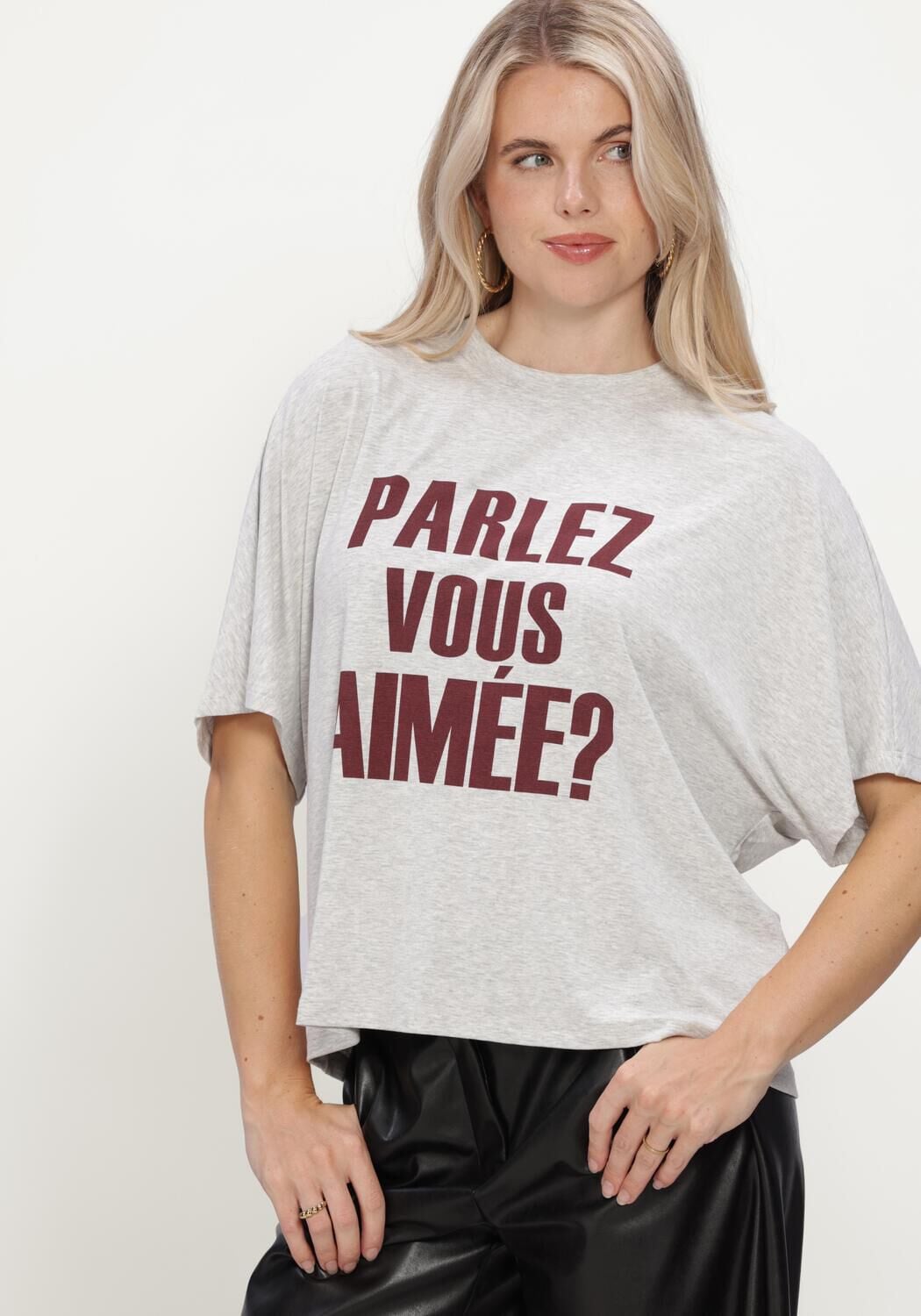 Graue AIMEE THE LABEL Tops & T-shirts ELARAW6 SHIRT - large
