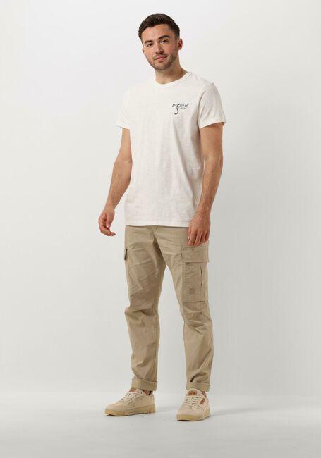 Ecru BUTCHER OF BLUE T-shirt FRESCO SMALL VINTAGE TEE - large