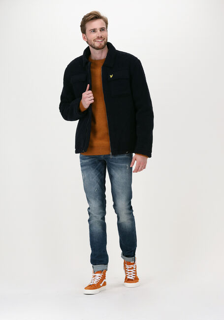 Orangene LYLE & SCOTT Pullover CREW NECK LAMBSWOOL BLEND JUMP - large
