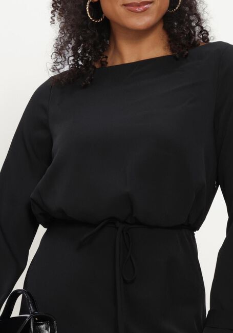 Schwarze LINA LOCCHI Midikleid LL-BETH - large