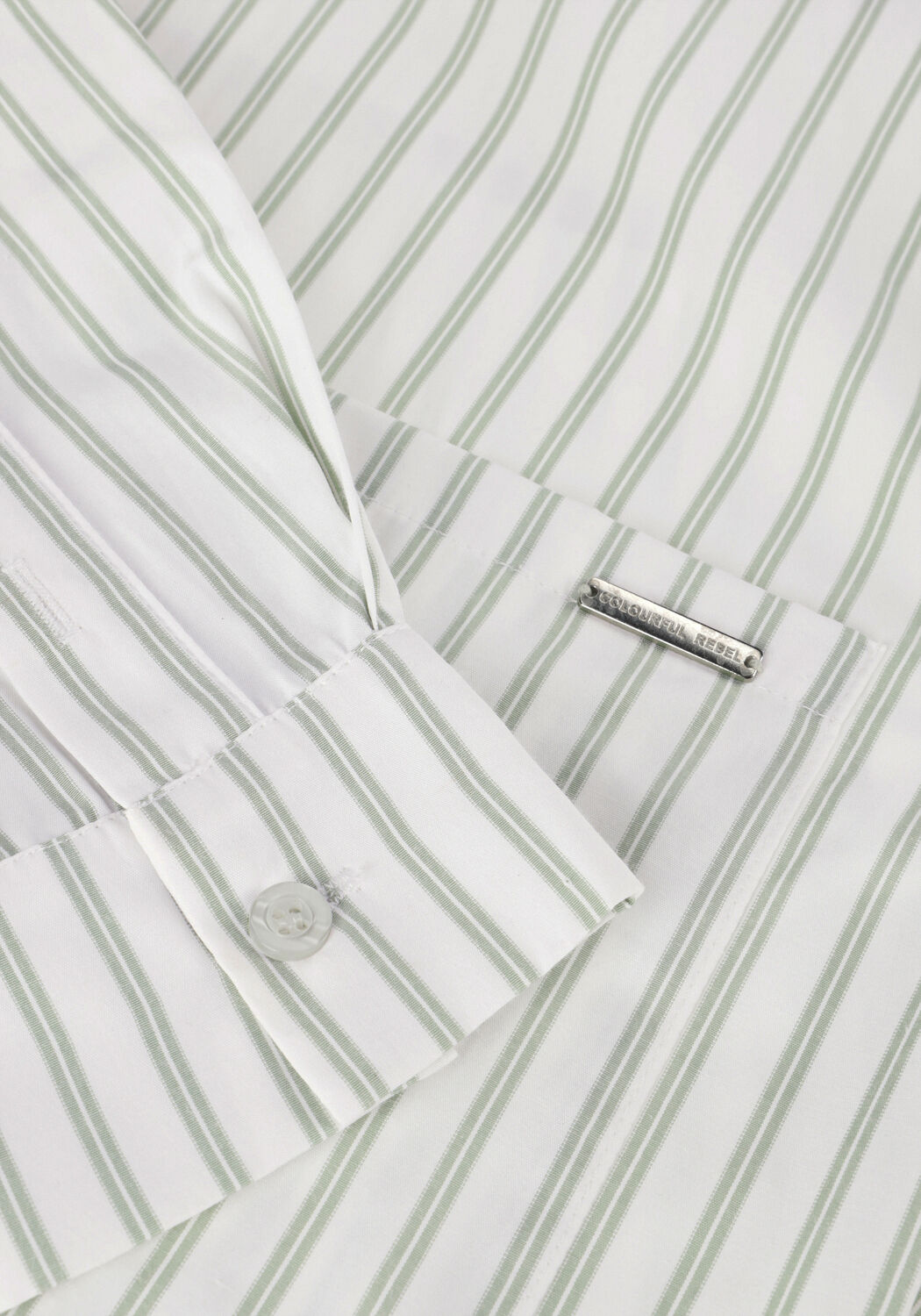 Wei&szlig;e COLOURFUL REBEL Blusen ALIYA STRIPED CROPPED  BLOUSE - large