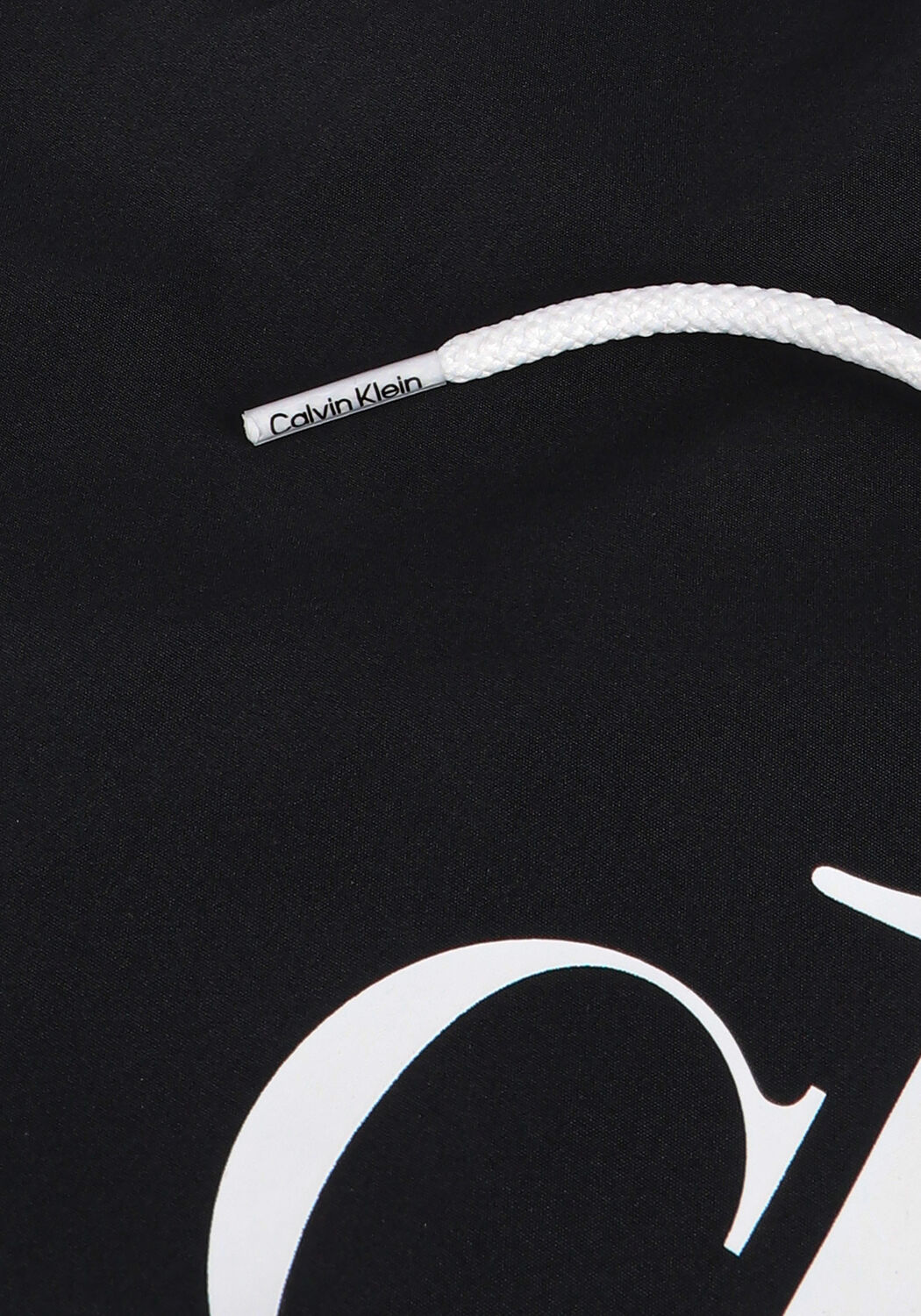 Schwarze CALVIN KLEIN UNDERWEAR Badehosen SHORT DRAWSTRING - large