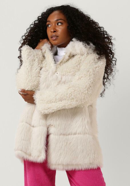 Creme BEAUMONT Fake-Fur-Jack SOFT FUR MIX JACKET - large