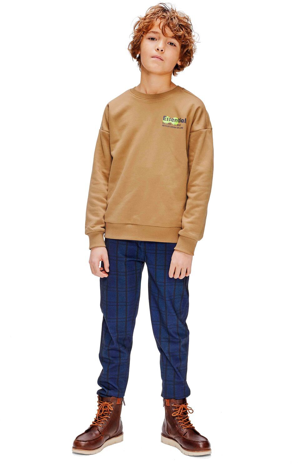 Braune RETOUR Pullover HIDDE - large