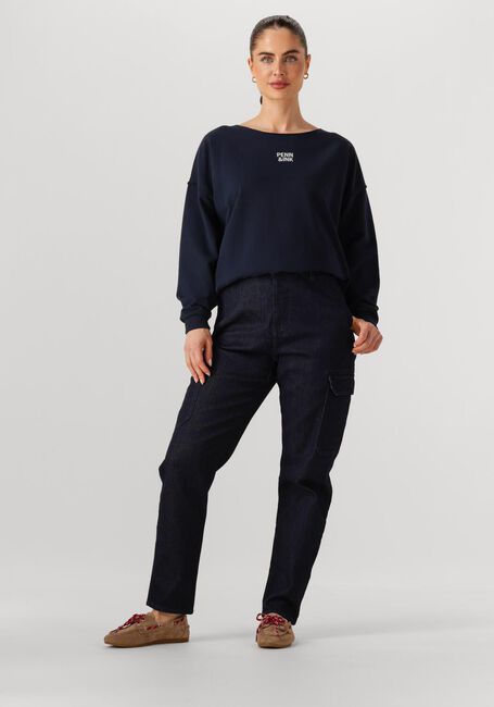 Blaue PENN & INK Pullover SWEATER W25F1703 - large