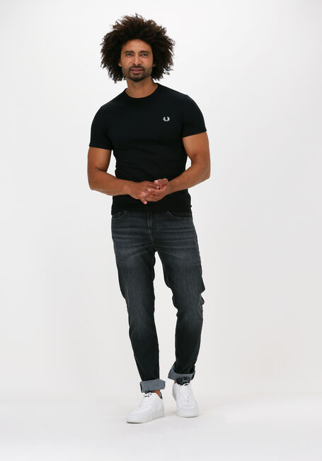 Schwarze FRED PERRY T-shirt RINGER T-SHIRT - large