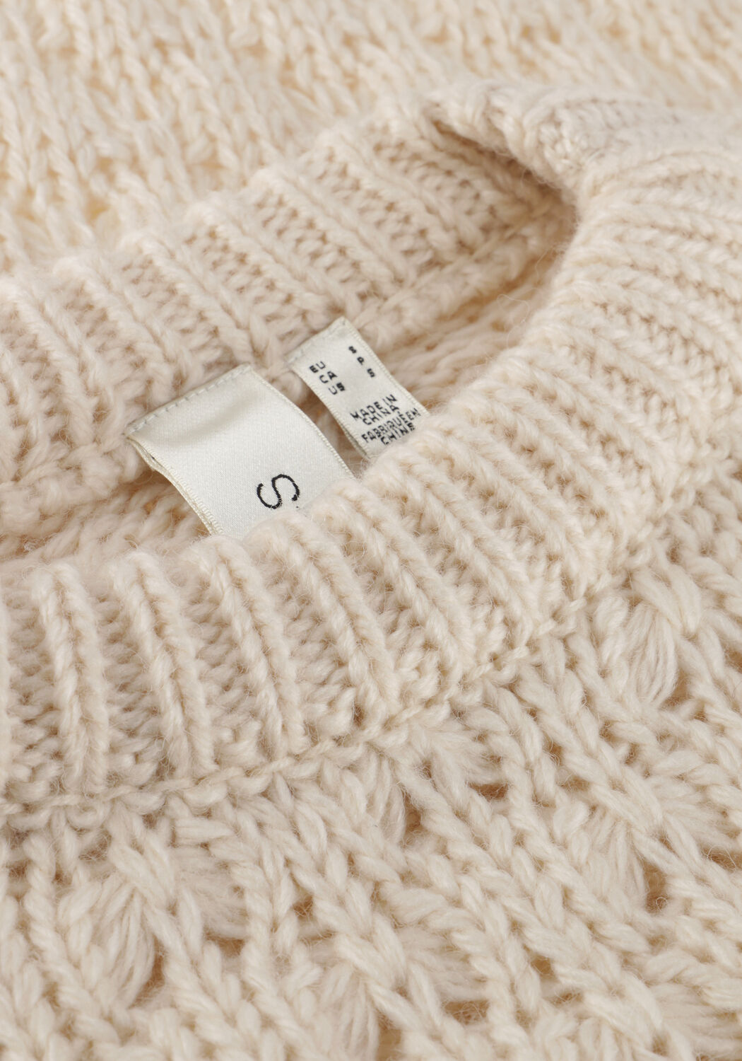 Beige Y.A.S. Pullover YASBUBBA LS KNIT PULLOVER S. - large