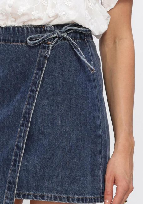 Blaue OBJECT Minirock OBJROSIE MW DENIM SHORT WRAP SKIRT - large