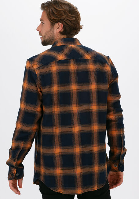 Orangene PME LEGEND Casual-Oberhemd LONG SLEEVE SHIRT TWILL CHECK - large