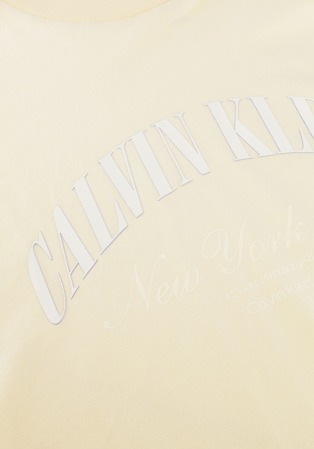 Gr&uuml;ne CALVIN KLEIN T-shirt SS CROPPED BOXY HERITAGE CREST - large