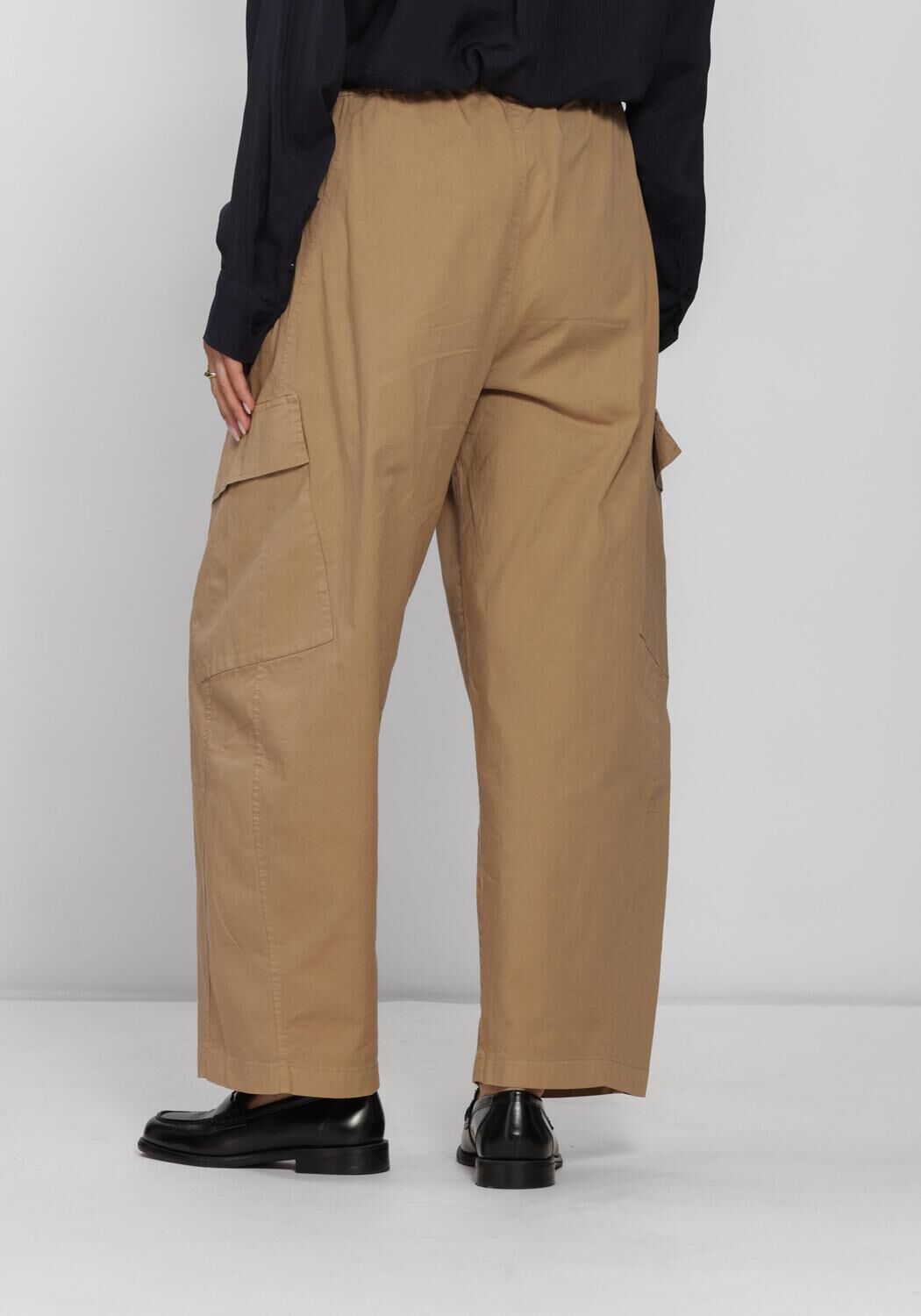 Camelfarbene BY-BAR Cargohosen MATCHA PANTS - large
