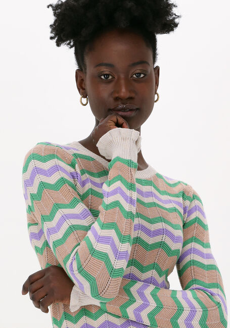 Grüne NEO NOIR Pullover NELLE CHEVRON KNIT - large