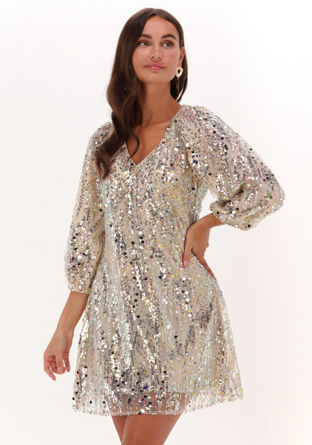 Beige NEO NOIR Minikleid SLOANE MULTI SEQUINS DRESS - large