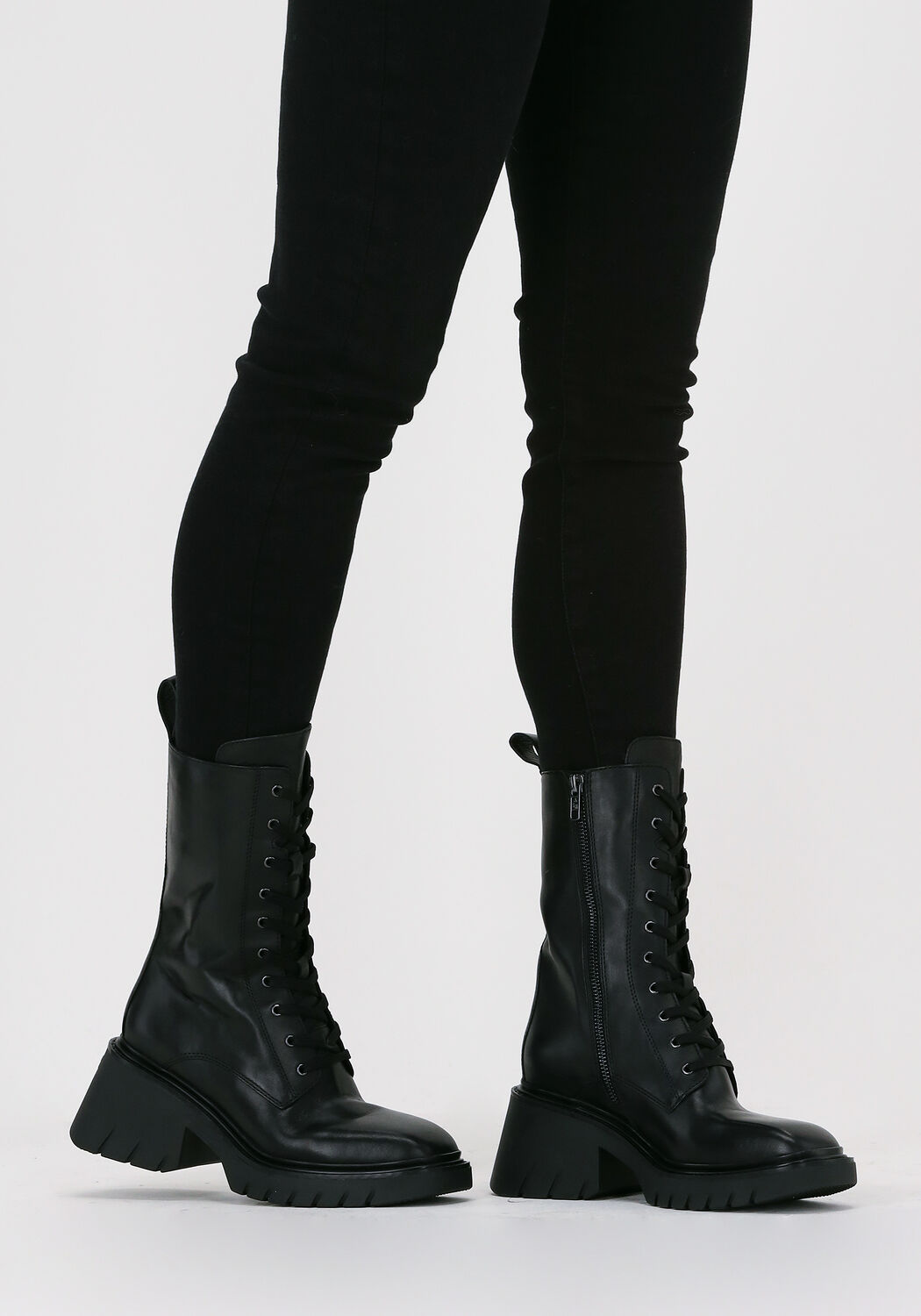 Schwarze ASH Schn&uuml;rboots ODESSA - large