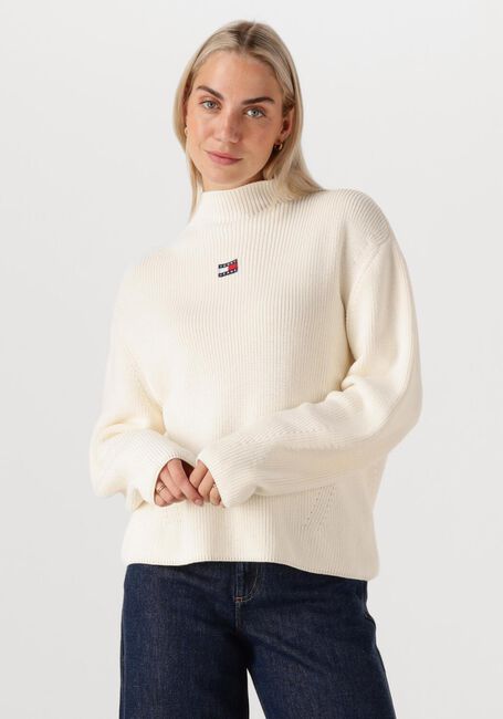Nicht-gerade weiss TOMMY JEANS Sweatshirt TJW MOCKNECK BADGE SWEATER - large